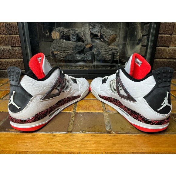 Mens 18 Air Jordan 4 Retro Pale Citron Flight Nostalgia Basketball Shoes - Picture 7 of 9